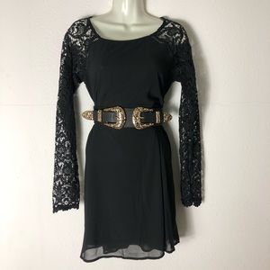 Embroidery Boho Peasant Trapeze Dress